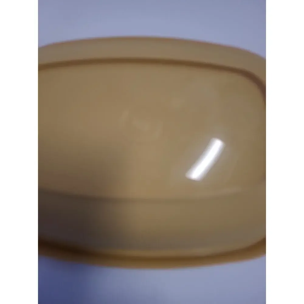 Tupperware Microwave Steamer Cooker Vintage Harvest Gold NO BASKET/DIVIDER